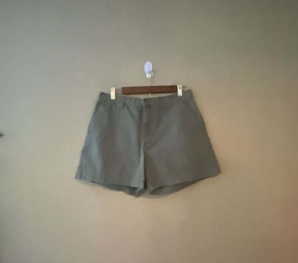 Calvin Klein Jeans Women's Olive Green Cotton Chino Shorts